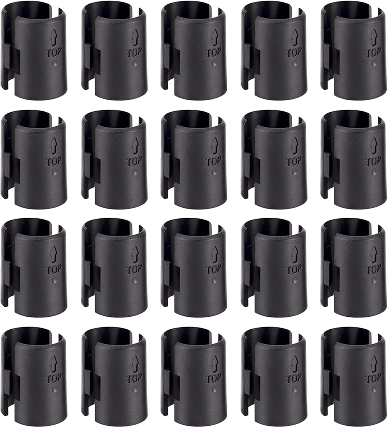 Wire Shelf Clips, Wire Shelving Shelf Lock Clips Replacements for 1" Post Metal Shelving Sleeves System(40 Packs/20 Pairs)