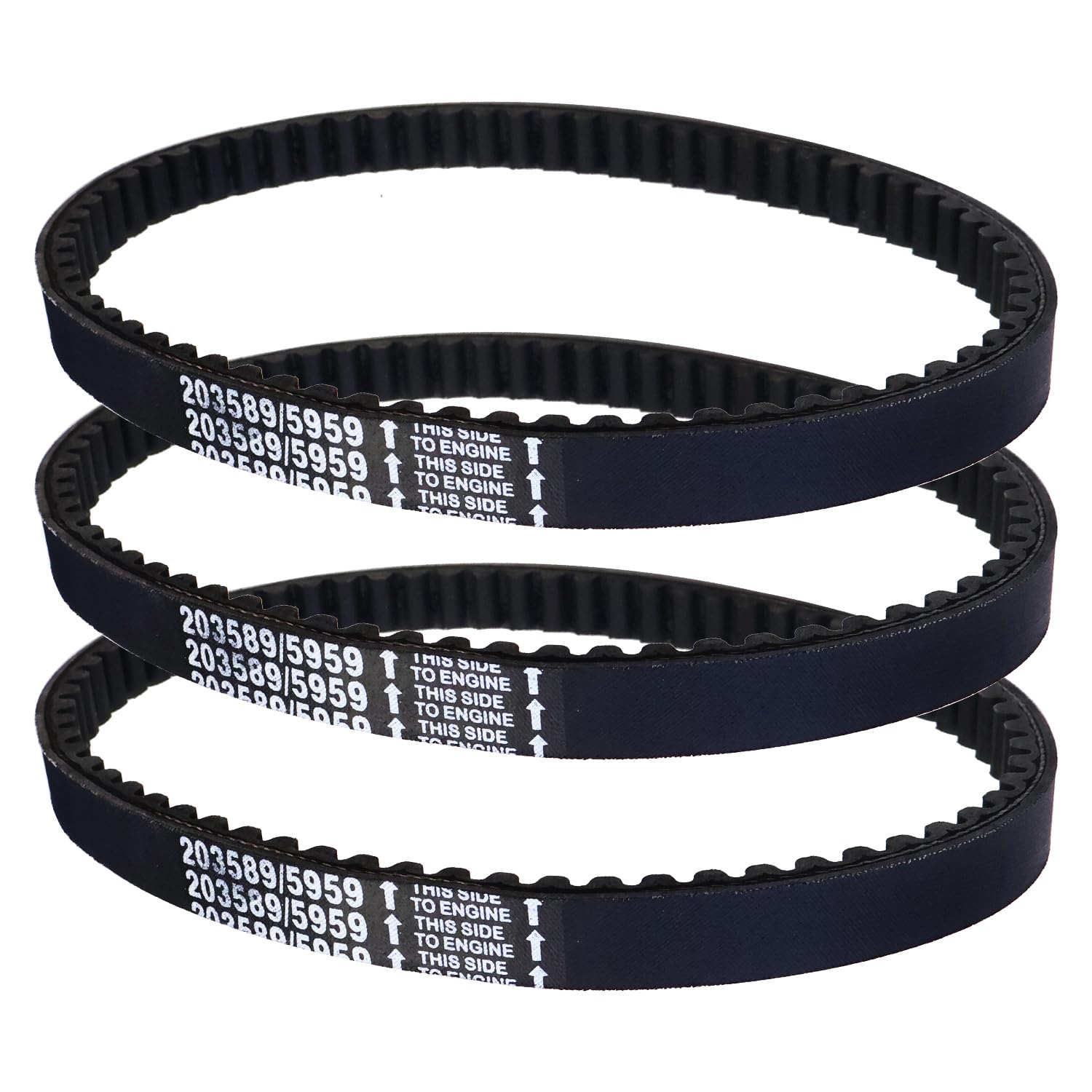 30 Series Go Kart Drive Belt for 212cc 196cc 6.5hp Coleman KT196 CK196 GK200 Manco Dingo TrailMaster Go Kart Cart Baja Warrior Mini Bike Manco 5959 Comet 203589 Murray 12-8487 Heavy Duty 3PCS