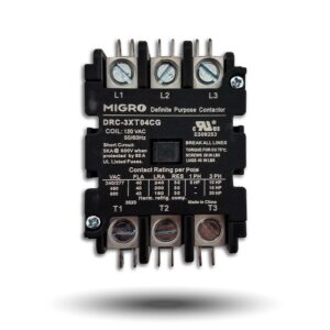 50 Amp Definite Purpose Contactor 3 Pole, 120VAC Coil 40A, 50A, Lighting, Heating, Refrigeration 50 Amp Definite Purpose Contactor 3 Pole, 120VAC Coil 40A, 50A, Lighting, Heating, Refrigeration