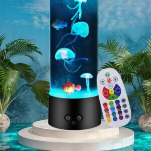 Jellyfish Lamp with 16 Colors Changing for Relax Mood Light Gift with USB for Kids Men Women for Home Decoration… Jellyfish Lamp with 16 Colors Changing for Relax Mood Light Gift with USB for Kids Men Women for Home Decoration…