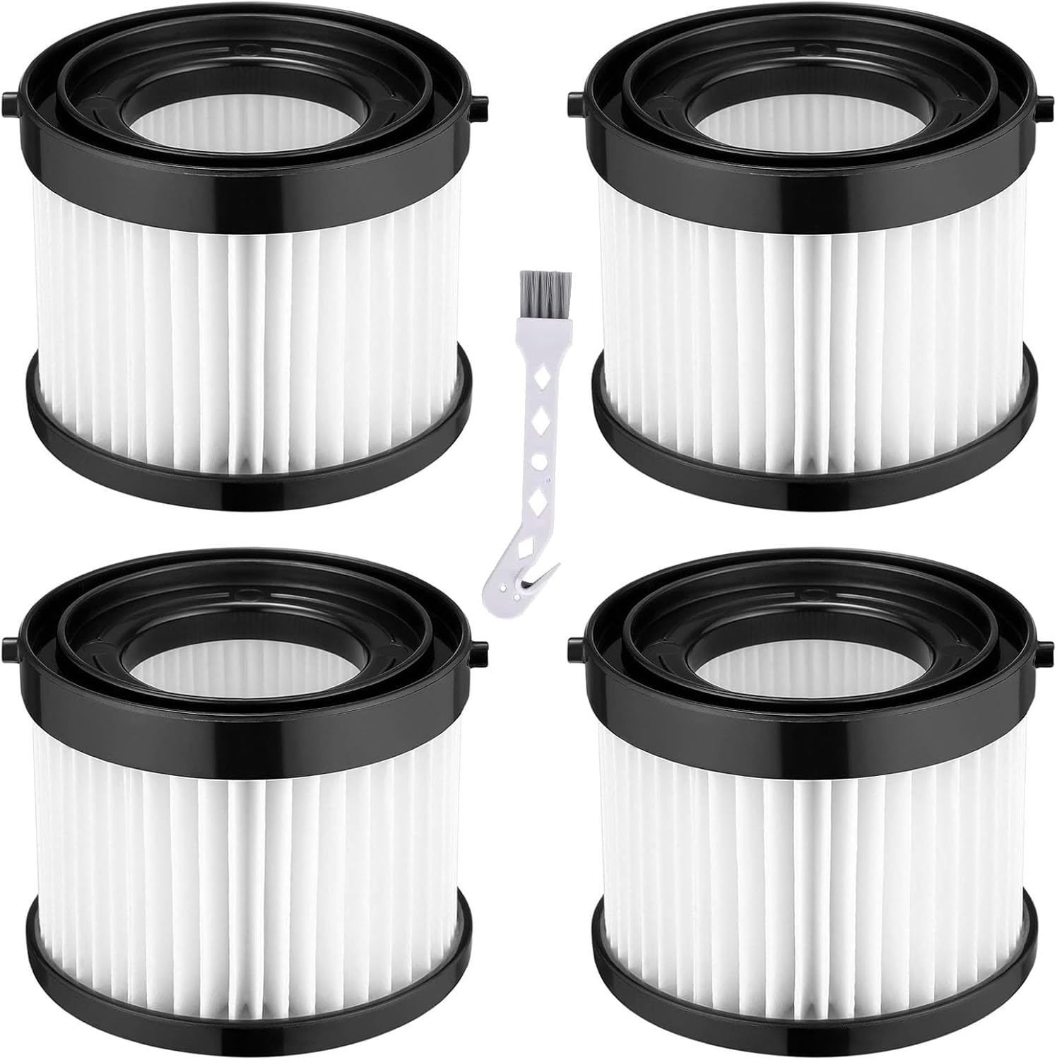 Alrens 4 Pack 49-90-0160 Vacuum Filters for Milwaukee M18 Compact Vaccum, 0882-20 HEPA Dry filter, part# 49-90-0160, 49-90-1951
