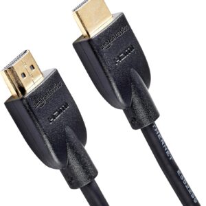 Amazon Basics HDMI Cable, 3ft, 4K@60Hz, High-Speed HDMI 2.0 Cord, 18Gbps, 2160p, 48 bit, Compatible with TV/PS5/Xbox/Roku, Black Amazon Basics HDMI Cable, 3ft, 4K@60Hz, High-Speed HDMI 2.0 Cord, 18Gbps, 2160p, 48 bit, Compatible with TV/PS5/Xbox/Roku, Black