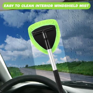 Windshield Cleaning Tool, Extendable Handle Car Window Cleaner with 5 Reusable and Washable Microfiber Pads, 1 Empty Spray Bottle for Auto Glass Wiper Suvs Rvs,Auto Glass Wiper Kit for Interior & Exterior, Ideal for Dirty Car Windows (Green) Windshield Cleaning Tool, Extendable Handle Car Window Cleaner with 5 Reusable and Washable Microfiber Pads, 1 Empty Spray Bottle for Auto Glass Wiper Suvs Rvs,Auto Glass Wiper Kit for Interior & Exterior, Ideal for Dirty Car Windows (Green)