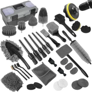Car Detailing Kit, 36Pcs Professional Car Cleaning Tools for Interior Exterior Wheels, with Windshield Tool and Storage Box Car Detailing Kit, 36Pcs Professional Car Cleaning Tools for Interior Exterior Wheels, with Windshield Tool and Storage Box
