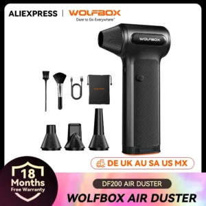 WOLFBOX DF200 Electric Powerful Fan Duster Wireless Air Blower Air Duster 3-Speed Adjustable Portable Fan for Car/Home/Outdoor WOLFBOX DF200 Electric Powerful Fan Duster Wireless Air Blower Air Duster 3-Speed Adjustable Portable Fan for Car/Home/Outdoor